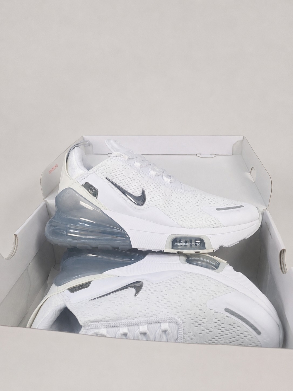 Nike Air Max 270 Premium Women’s Size 11 White Metallic Silver IW1032-100